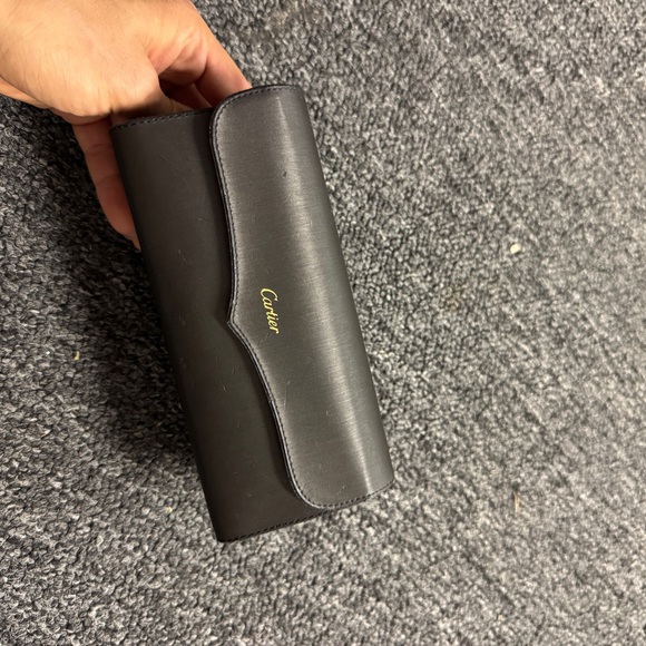 Cartier Accessories - Cartier Black Leather Wallet